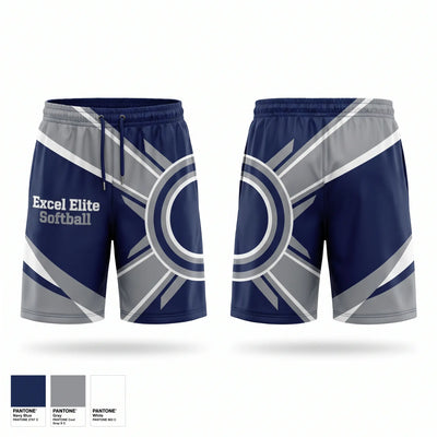 Excel Elite Softball Athletic Shorts With Pockets - 1