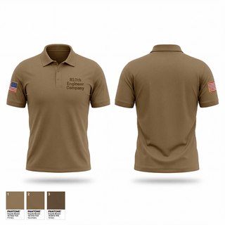 Short Sleeve Performance Polo, 810th Engineer Company, National Guard, Teamtime, Team time, sublimation, custom sports apparel, team uniforms, spirit wear, spiritwear, sports uniforms, custom shirts, team store, custom team store, fundraiser sports, apparel fundraiser