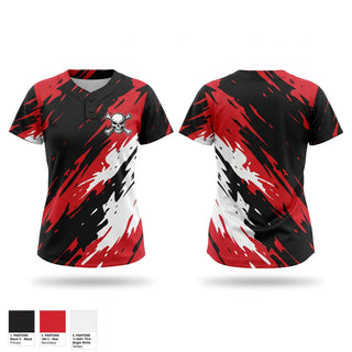 Two Button Softball Jersey, Pirates, Softball, Teamtime, Team time, sublimation, custom sports apparel, team uniforms, spirit wear, spiritwear, sports uniforms, custom shirts, team store, custom team store, fundraiser sports, apparel fundraiser