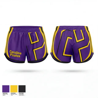 Womens Shorts, Carolina Pirates, Baseball, Teamtime, Team time, sublimation, custom sports apparel, team uniforms, spirit wear, spiritwear, sports uniforms, custom shirts, team store, custom team store, fundraiser sports, apparel fundraiser