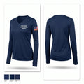 Harristown Fire Protection District 83555355 Women's Long Sleeve V-neck Shirt - 1