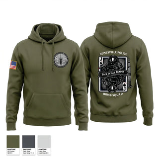 Hoodie, Huntsville Police Department Bomb Squad, Police, Teamtime, Team time, sublimation, custom sports apparel, team uniforms, spirit wear, spiritwear, sports uniforms, custom shirts, team store, custom team store, fundraiser sports, apparel fundraiser