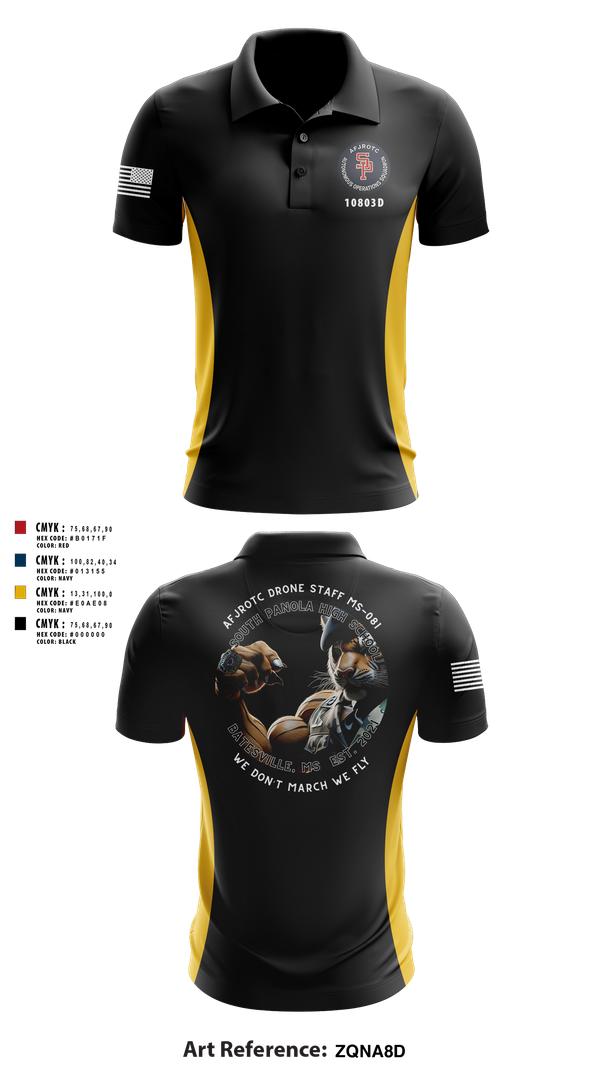 Short Sleeve Performance Polo, AFJROTC MS-081 DRONE TEAM, , Teamtime, Team time, sublimation, custom sports apparel, team uniforms, spirit wear, spiritwear, sports uniforms, custom shirts, team store, custom team store, fundraiser sports, apparel fundraiser