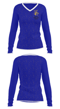 Kemper County High School 22810685 Women's Long Sleeve V-neck Shirt - 33