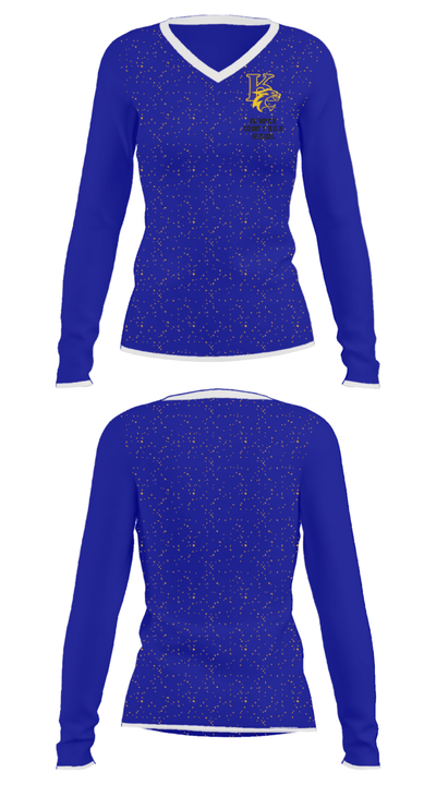 Kemper County High School 22810685 Women's Long Sleeve V-neck Shirt - 33