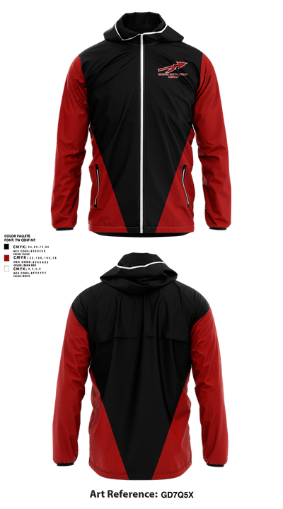 Charlton County Indians 89479896 Windbreaker - 1