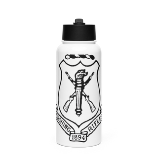 Pershing Rifles 79066987 Stainless Steel Water Bottle with a Straw Lid