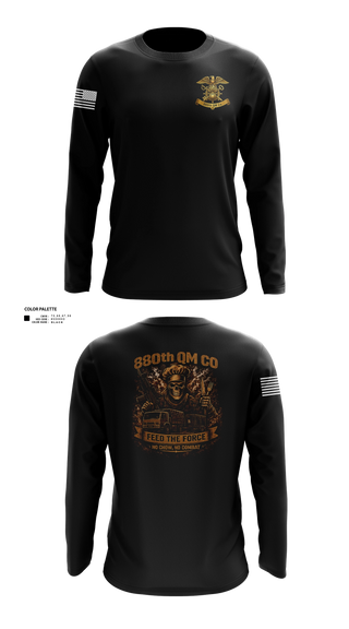 Long Sleeve Performance Shirt, 880th QM CO, Army, Teamtime, Team time, sublimation, custom sports apparel, team uniforms, spirit wear, spiritwear, sports uniforms, custom shirts, team store, custom team store, fundraiser sports, apparel fundraiser