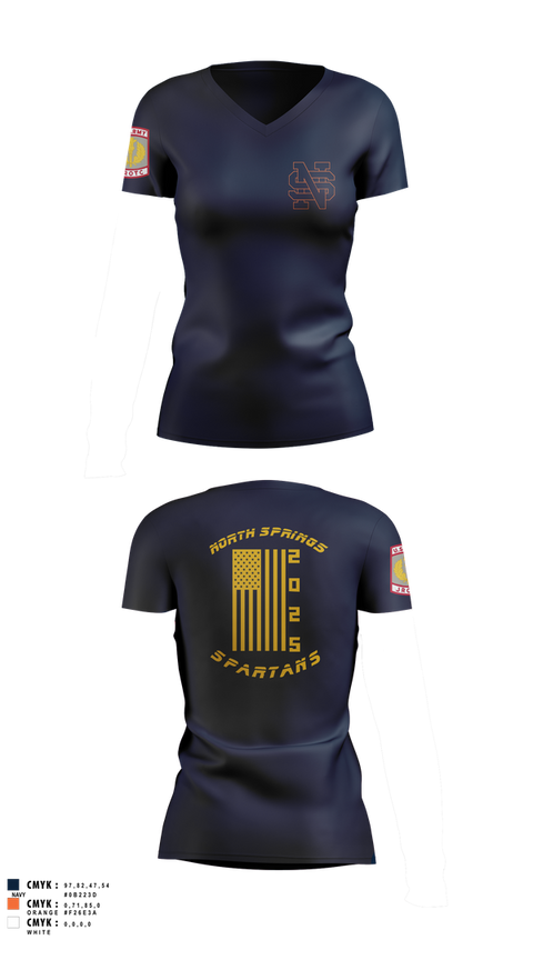 Womens Short Sleeve Vneck Shirt, Spartans, Cross Country, Teamtime, Team time, sublimation, custom sports apparel, team uniforms, spirit wear, spiritwear, sports uniforms, custom shirts, team store, custom team store, fundraiser sports, apparel fundraiser