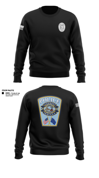 Crew Neck Sweatshirt, Clermont PD, Police, Teamtime, Team time, sublimation, custom sports apparel, team uniforms, spirit wear, spiritwear, sports uniforms, custom shirts, team store, custom team store, fundraiser sports, apparel fundraiser