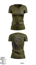 Crime Suppression Unit Women's Short Sleeve V-neck Shirt - 5