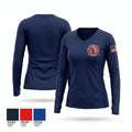 Lawrence-Allison Fire Protection District 58514081 Women's Long Sleeve V-neck Shirt - 1