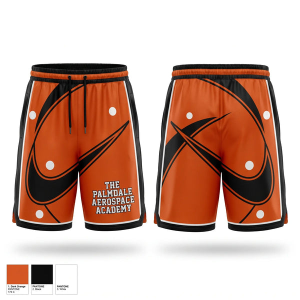 Mens Reversible Basketball Shorts, The Palmdale Aerospace Academy, Men's Basketball, Teamtime, Team time, sublimation, custom sports apparel, team uniforms, spirit wear, spiritwear, sports uniforms, custom shirts, team store, custom team store, fundraiser sports, apparel fundraiser