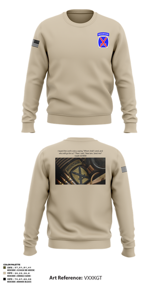 Crew Neck Sweatshirt, CHO, Army, Teamtime, Team time, sublimation, custom sports apparel, team uniforms, spirit wear, spiritwear, sports uniforms, custom shirts, team store, custom team store, fundraiser sports, apparel fundraiser