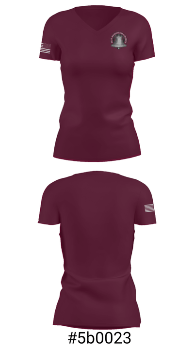 Perry Elementary School 33628129 Women's Short Sleeve V-neck Shirt - 21
