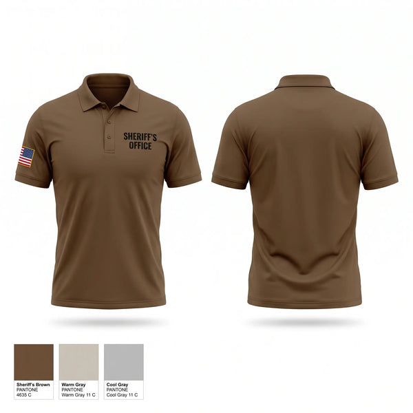 Short Sleeve Performance Polo, Sheriff's Office, Police, Teamtime, Team time, sublimation, custom sports apparel, team uniforms, spirit wear, spiritwear, sports uniforms, custom shirts, team store, custom team store, fundraiser sports, apparel fundraiser