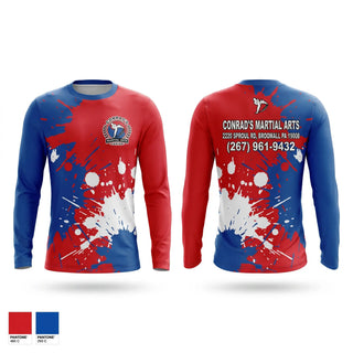 Long Sleeve Performance Shirt, Conrad’s Martial Arts Center, Spirit Store, Teamtime, Team time, sublimation, custom sports apparel, team uniforms, spirit wear, spiritwear, sports uniforms, custom shirts, team store, custom team store, fundraiser sports, apparel fundraiser