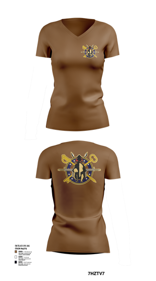 Womens Short Sleeve Vneck Shirt, A Company 68th DSSB 4ID, , Teamtime, Team time, sublimation, custom sports apparel, team uniforms, spirit wear, spiritwear, sports uniforms, custom shirts, team store, custom team store, fundraiser sports, apparel fundraiser