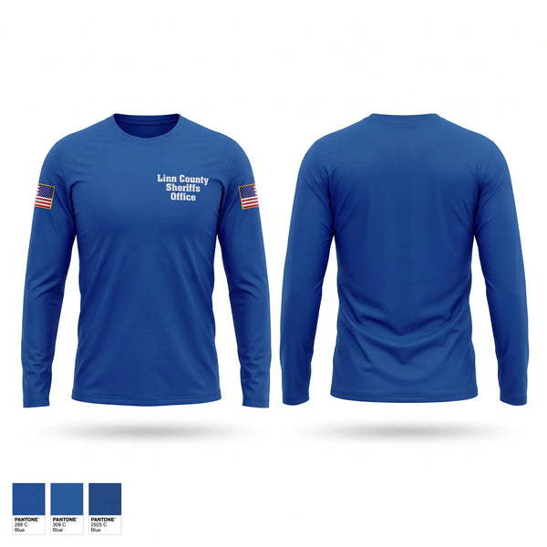 Long Sleeve Performance Shirt, Linn County Sheriff’s Office, Police, Teamtime, Team time, sublimation, custom sports apparel, team uniforms, spirit wear, spiritwear, sports uniforms, custom shirts, team store, custom team store, fundraiser sports, apparel fundraiser