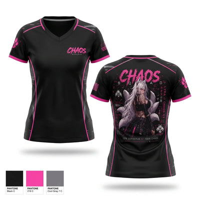 Chaos squad 02 Women's Short Sleeve V-neck Shirt - 1