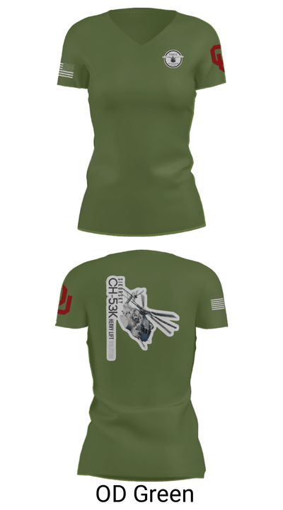 CH-53 14570002 Women's Short Sleeve V-neck Shirt - 28