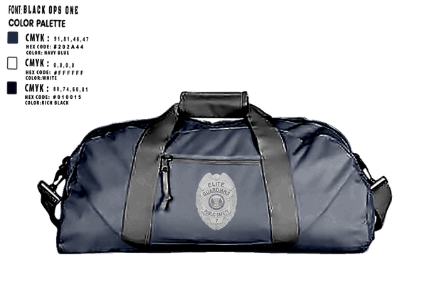 Duffle Bag, ELITE GUARDIANS, Police, Teamtime, Team time, sublimation, custom sports apparel, team uniforms, spirit wear, spiritwear, sports uniforms, custom shirts, team store, custom team store, fundraiser sports, apparel fundraiser