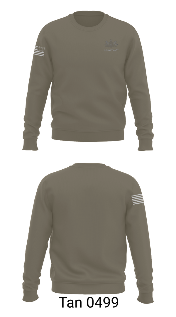Crew Neck Sweatshirt, Sci Waymart, Police, Teamtime, Team time, sublimation, custom sports apparel, team uniforms, spirit wear, spiritwear, sports uniforms, custom shirts, team store, custom team store, fundraiser sports, apparel fundraiser