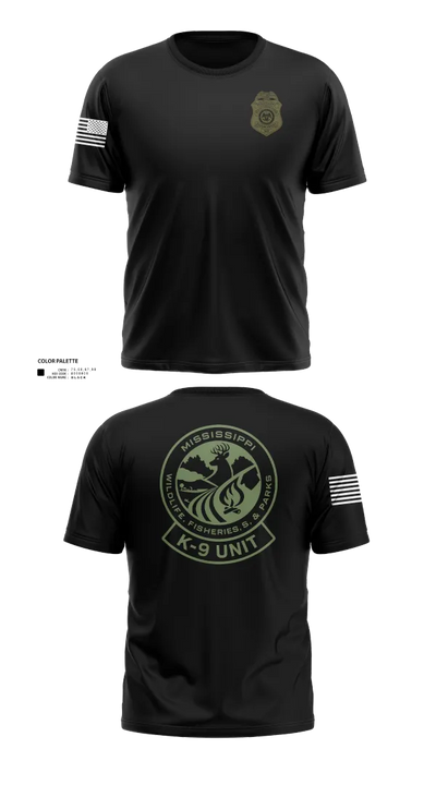 MDWFP K9 21939837 Short Sleeve Performance Shirt - 200