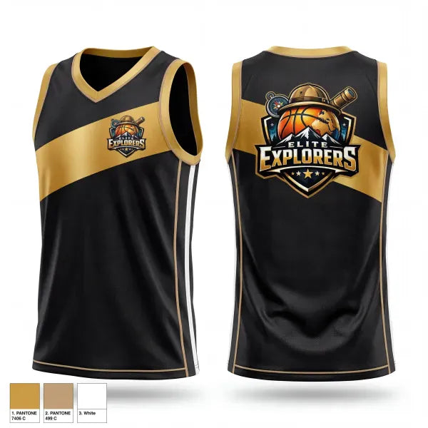 Mens Basketball Jersey, Elite Explorers, Men's Basketball, Teamtime, Team time, sublimation, custom sports apparel, team uniforms, spirit wear, spiritwear, sports uniforms, custom shirts, team store, custom team store, fundraiser sports, apparel fundraiser