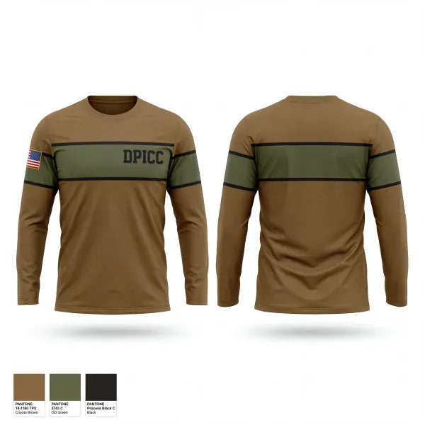 Long Sleeve Performance Shirt, DPICC, Army, Teamtime, Team time, sublimation, custom sports apparel, team uniforms, spirit wear, spiritwear, sports uniforms, custom shirts, team store, custom team store, fundraiser sports, apparel fundraiser