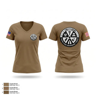 Womens Short Sleeve Vneck Shirt, Region III Homeland Response Force, National Guard, Teamtime, Team time, sublimation, custom sports apparel, team uniforms, spirit wear, spiritwear, sports uniforms, custom shirts, team store, custom team store, fundraiser sports, apparel fundraiser
