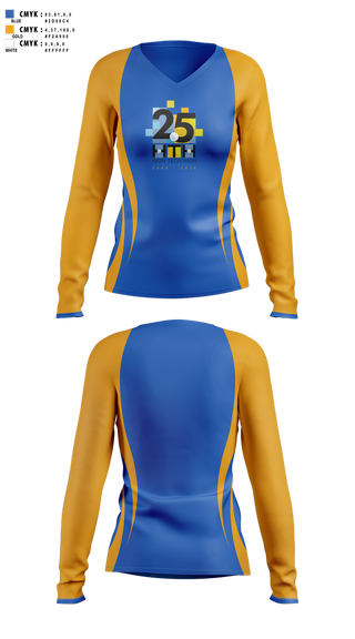 Womens Long Sleeve Vneck Shirt, High Tech High - Chula Vista Tennis, Tennis, Teamtime, Team time, sublimation, custom sports apparel, team uniforms, spirit wear, spiritwear, sports uniforms, custom shirts, team store, custom team store, fundraiser sports, apparel fundraiser