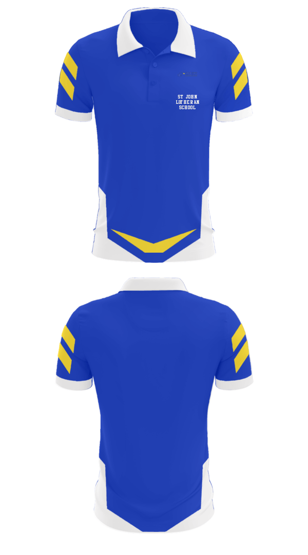 Short Sleeve Performance Polo, St John Lutheran School, Spirit Store, Teamtime, Team time, sublimation, custom sports apparel, team uniforms, spirit wear, spiritwear, sports uniforms, custom shirts, team store, custom team store, fundraiser sports, apparel fundraiser