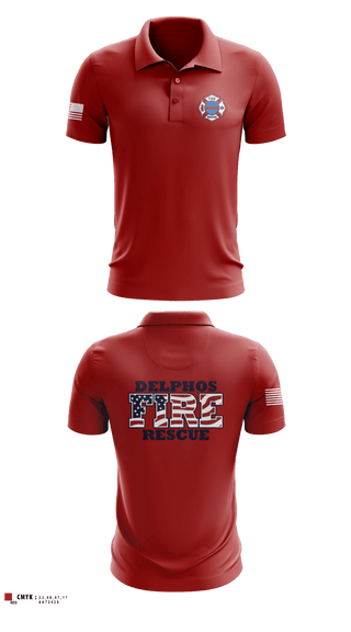Short Sleeve Performance Polo, Delphos, Fire Department, Teamtime, Team time, sublimation, custom sports apparel, team uniforms, spirit wear, spiritwear, sports uniforms, custom shirts, team store, custom team store, fundraiser sports, apparel fundraiser