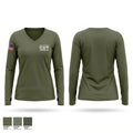 Richland County SRT Women's Long Sleeve V-neck Shirt - 1