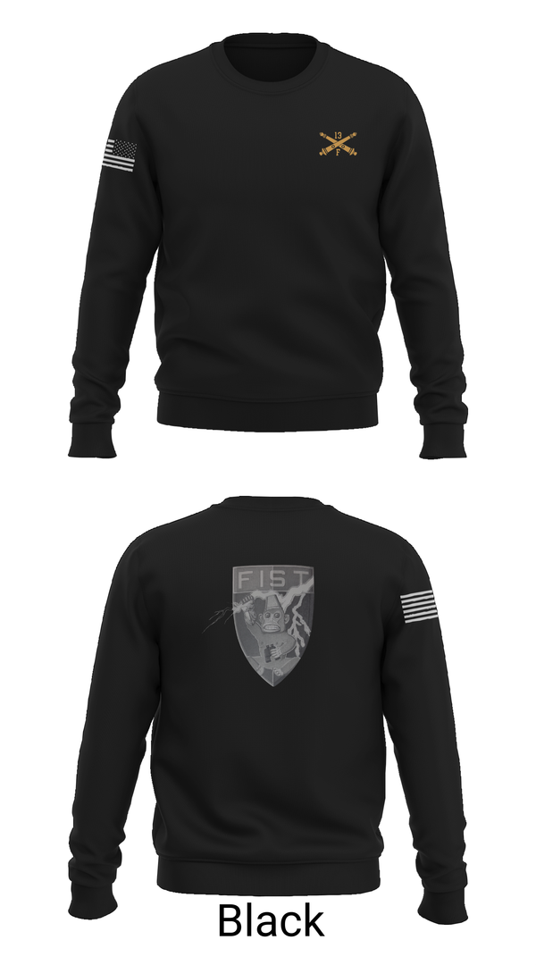 Crew Neck Sweatshirt, HHB 113th FA / FIST, , Teamtime, Team time, sublimation, custom sports apparel, team uniforms, spirit wear, spiritwear, sports uniforms, custom shirts, team store, custom team store, fundraiser sports, apparel fundraiser