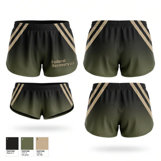Womens Shorts, Federal Recovery LLC, Marines, Teamtime, Team time, sublimation, custom sports apparel, team uniforms, spirit wear, spiritwear, sports uniforms, custom shirts, team store, custom team store, fundraiser sports, apparel fundraiser