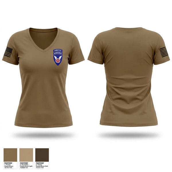 Womens Short Sleeve Vneck Shirt, Arctic Angels, Army, Teamtime, Team time, sublimation, custom sports apparel, team uniforms, spirit wear, spiritwear, sports uniforms, custom shirts, team store, custom team store, fundraiser sports, apparel fundraiser