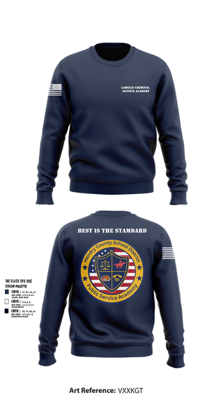 Crew Neck Sweatshirt, LaBelle Criminal Justice Academy, Police, Teamtime, Team time, sublimation, custom sports apparel, team uniforms, spirit wear, spiritwear, sports uniforms, custom shirts, team store, custom team store, fundraiser sports, apparel fundraiser