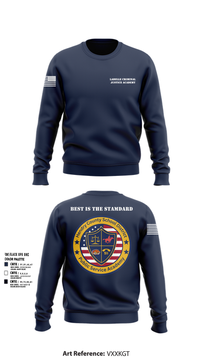 LaBelle Criminal Justice Academy 31997557 Crew Neck Sweatshirt - 101