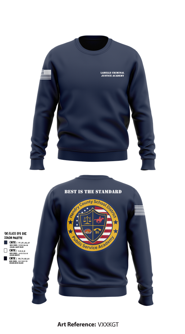 Crew Neck Sweatshirt, LaBelle Criminal Justice Academy, Police, Teamtime, Team time, sublimation, custom sports apparel, team uniforms, spirit wear, spiritwear, sports uniforms, custom shirts, team store, custom team store, fundraiser sports, apparel fundraiser