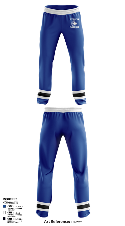 Irvington knights Elite Track Club 23457794 Sweatpants - 1