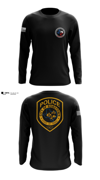 Long Sleeve Performance Shirt, Robstown Police Department, Police, Teamtime, Team time, sublimation, custom sports apparel, team uniforms, spirit wear, spiritwear, sports uniforms, custom shirts, team store, custom team store, fundraiser sports, apparel fundraiser