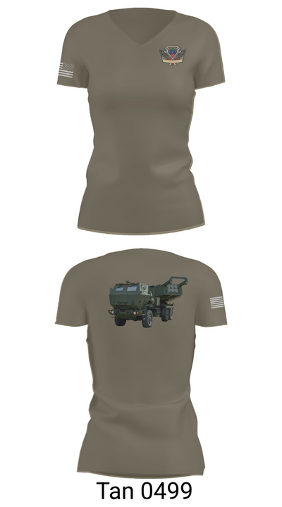 182nd Field Artillery 54920124 Women's Short Sleeve V-neck Shirt - 68