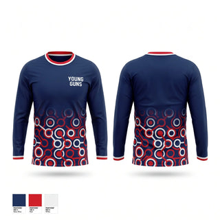 Long Sleeve Performance Shirt, YOUNG GUNS, Baseball, Teamtime, Team time, sublimation, custom sports apparel, team uniforms, spirit wear, spiritwear, sports uniforms, custom shirts, team store, custom team store, fundraiser sports, apparel fundraiser