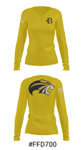 Brenau University Swimming 6702282 Women's Long Sleeve V-neck Shirt - 20