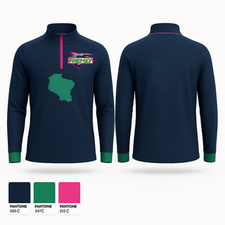 Quarter Zip Jacket, Frenzy, Softball, Teamtime, Team time, sublimation, custom sports apparel, team uniforms, spirit wear, spiritwear, sports uniforms, custom shirts, team store, custom team store, fundraiser sports, apparel fundraiser