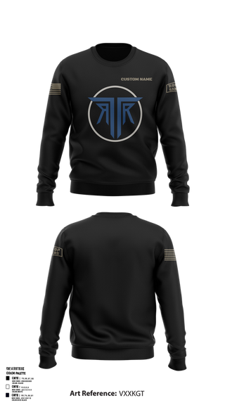 Crew Neck Sweatshirt, Rooftop Rangers, Army, Teamtime, Team time, sublimation, custom sports apparel, team uniforms, spirit wear, spiritwear, sports uniforms, custom shirts, team store, custom team store, fundraiser sports, apparel fundraiser