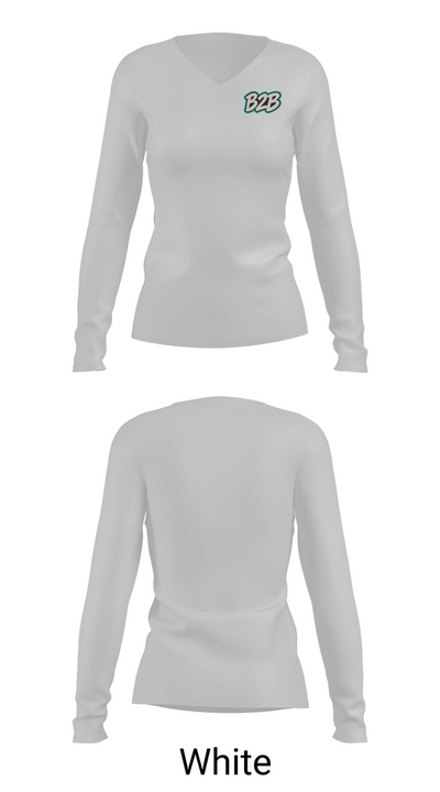 Built2Ball 72637833 Women's Long Sleeve V-neck Shirt - 16