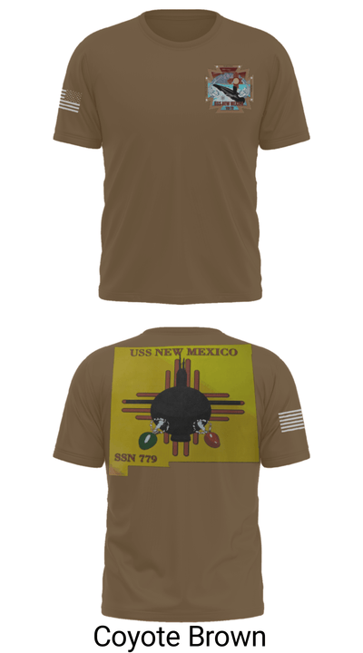 USS New Mexico 56487419 Short Sleeve Performance Shirt - 14